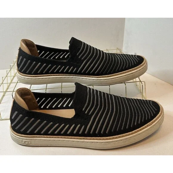 UGG Sammy Breeze Slip On Trainers Black Sneakers Womens Size 7.5 - Picture 3 of 7